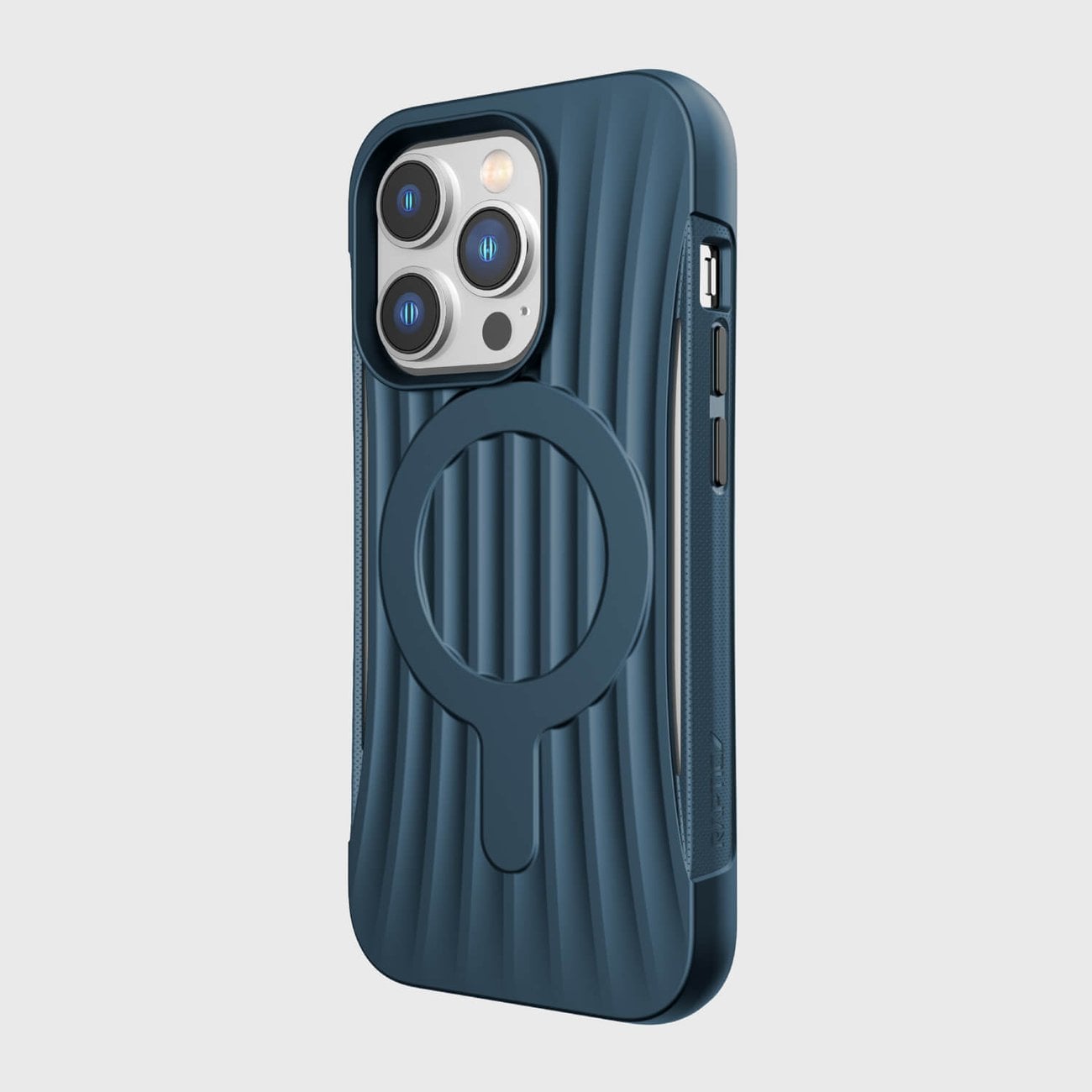 Raptic X-Doria Clutch-etui iPhone 14 Pro med MagSafe-bakdeksel blå