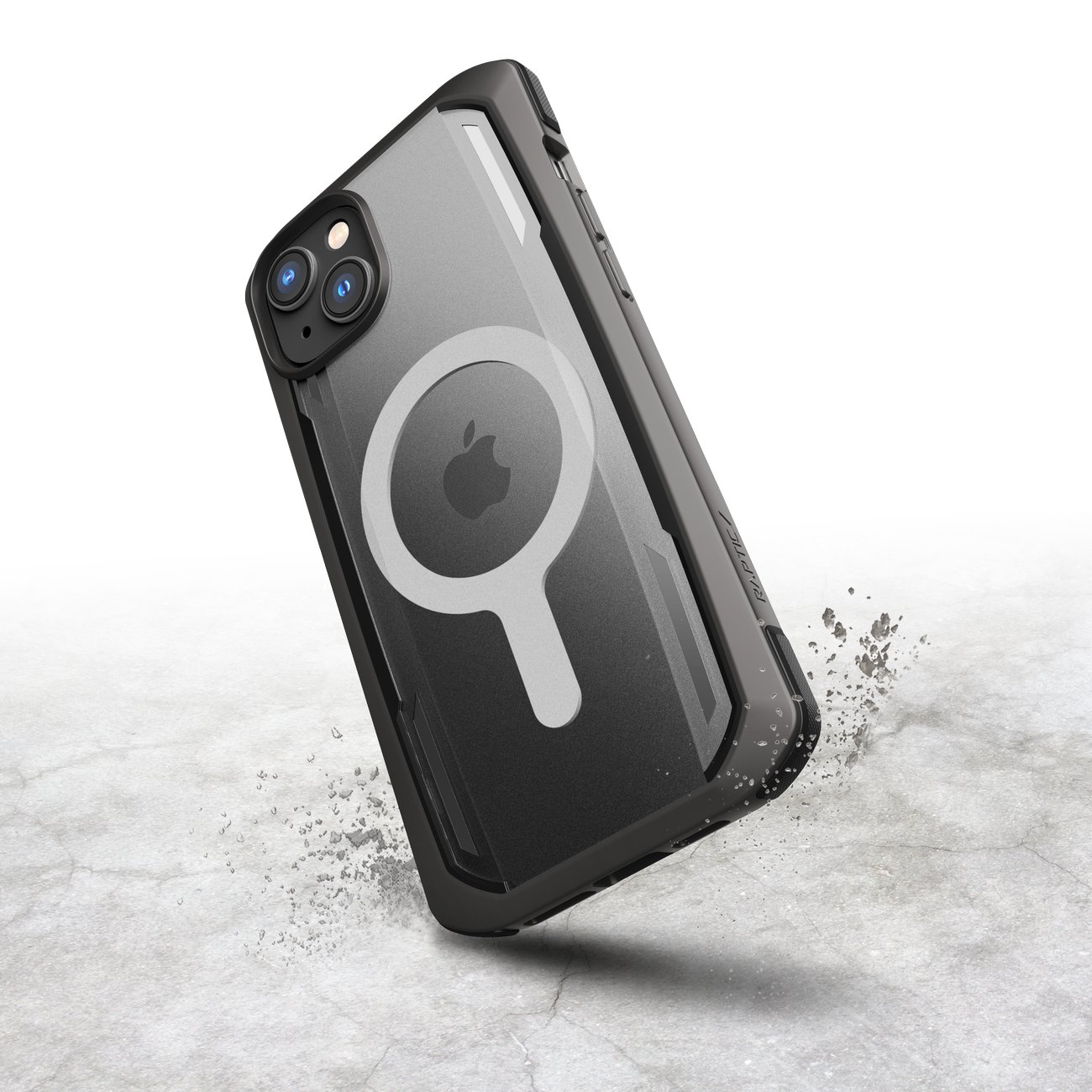 Raptic X-Doria Secure Case for iPhone 14 Plus med MagSafe pansrede deksel svart