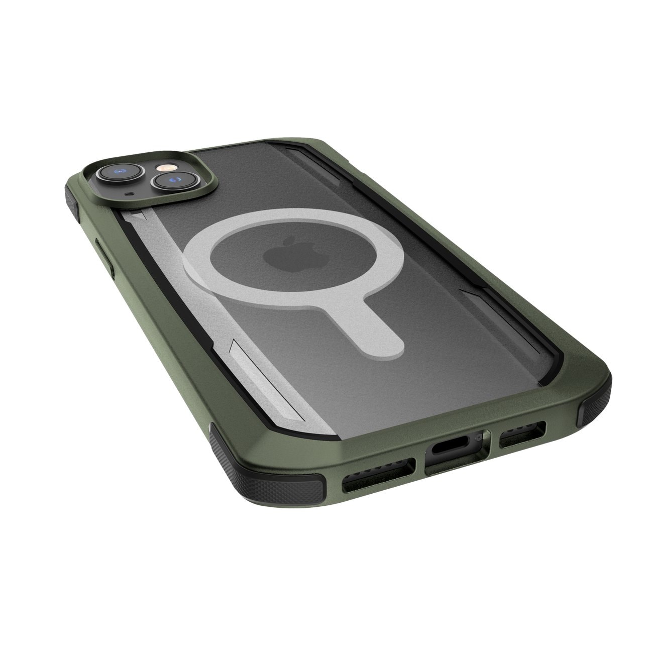Raptic X-Doria Secure Case iPhone 14 Plus med MagSafe pansrede deksel grønn