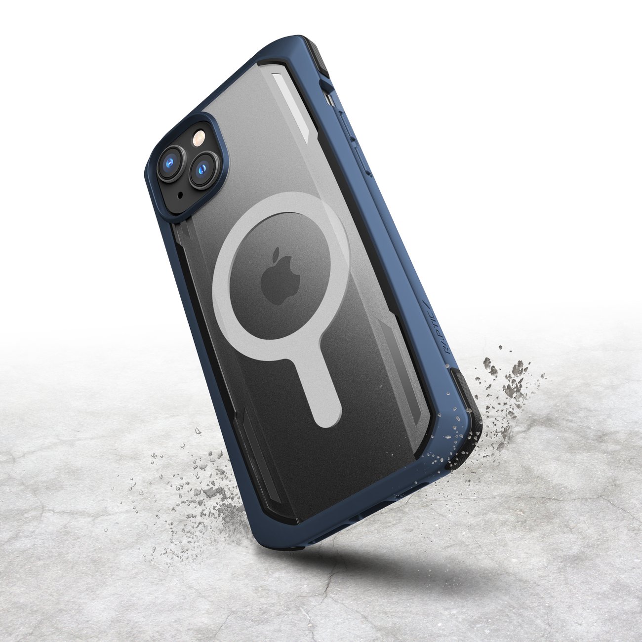 Raptic X-Doria Secure Case for iPhone 14 Pro med MagSafe pansrede deksel blå