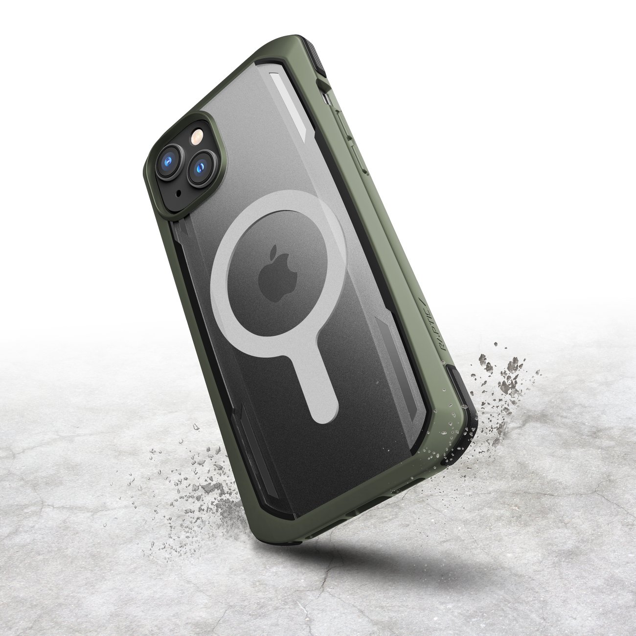 Raptic X-Doria Secure Case iPhone 14 Pro med MagSafe pansrede deksel grønn