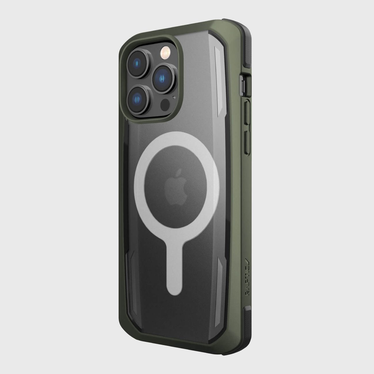 Raptic X-Doria Secure Case iPhone 14 Pro med MagSafe pansrede deksel grønn
