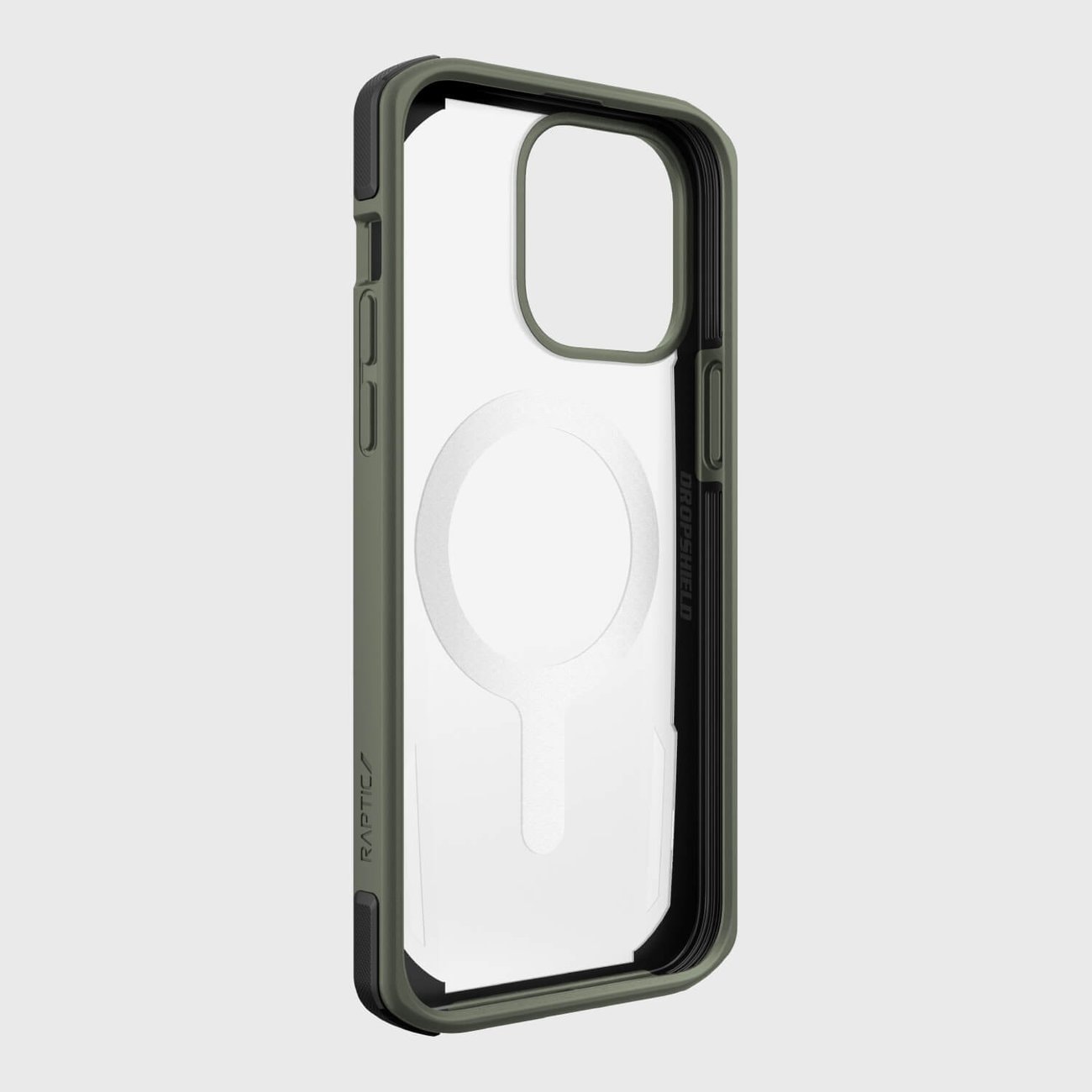 Raptic X-Doria Secure Case iPhone 14 Pro med MagSafe pansrede deksel grønn