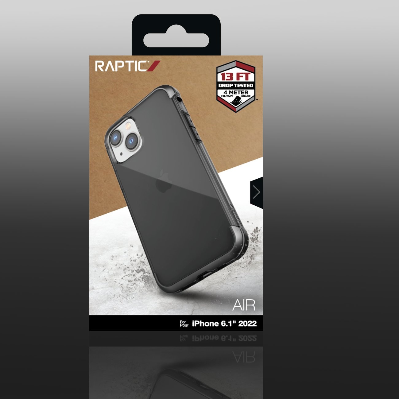 Raptic X-Doria Air Case iPhone 14 pansrede deksel grå