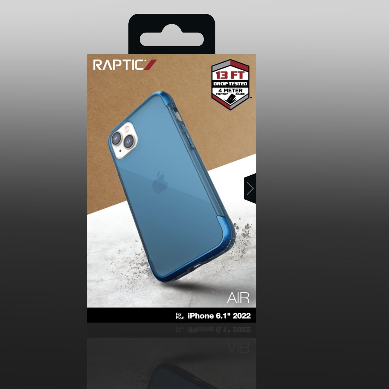 Raptic X-Doria Air Case iPhone 14 pansret deksel blå