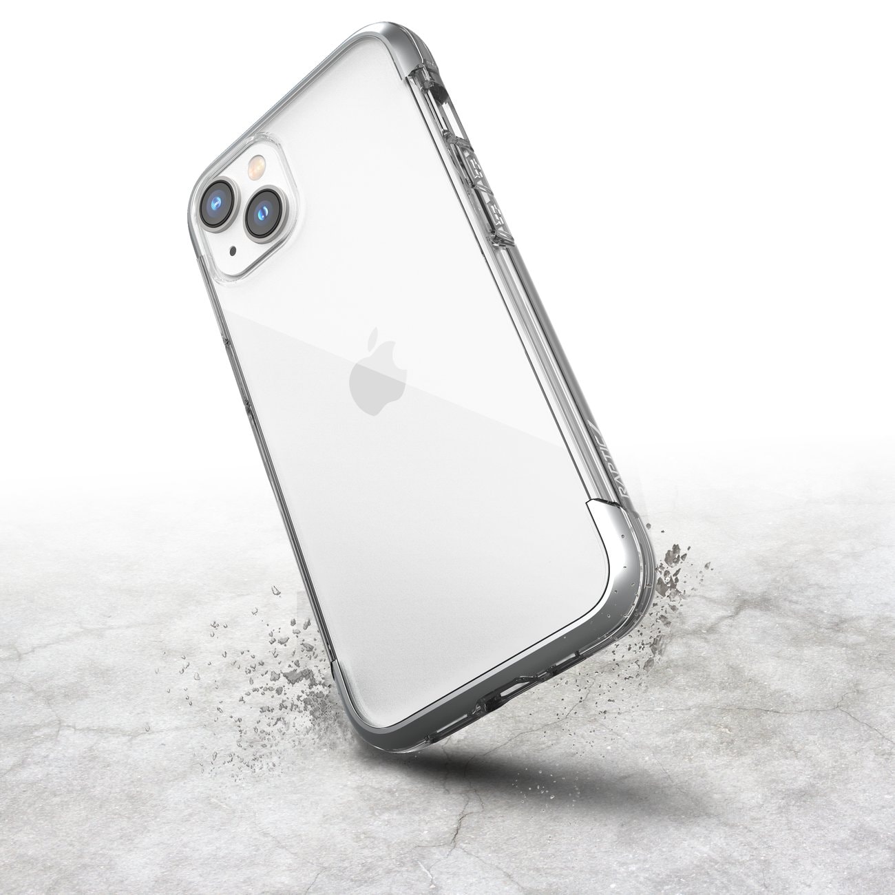 Raptic X-Doria Air-etui for iPhone 14 Plus pansret deksel sølv