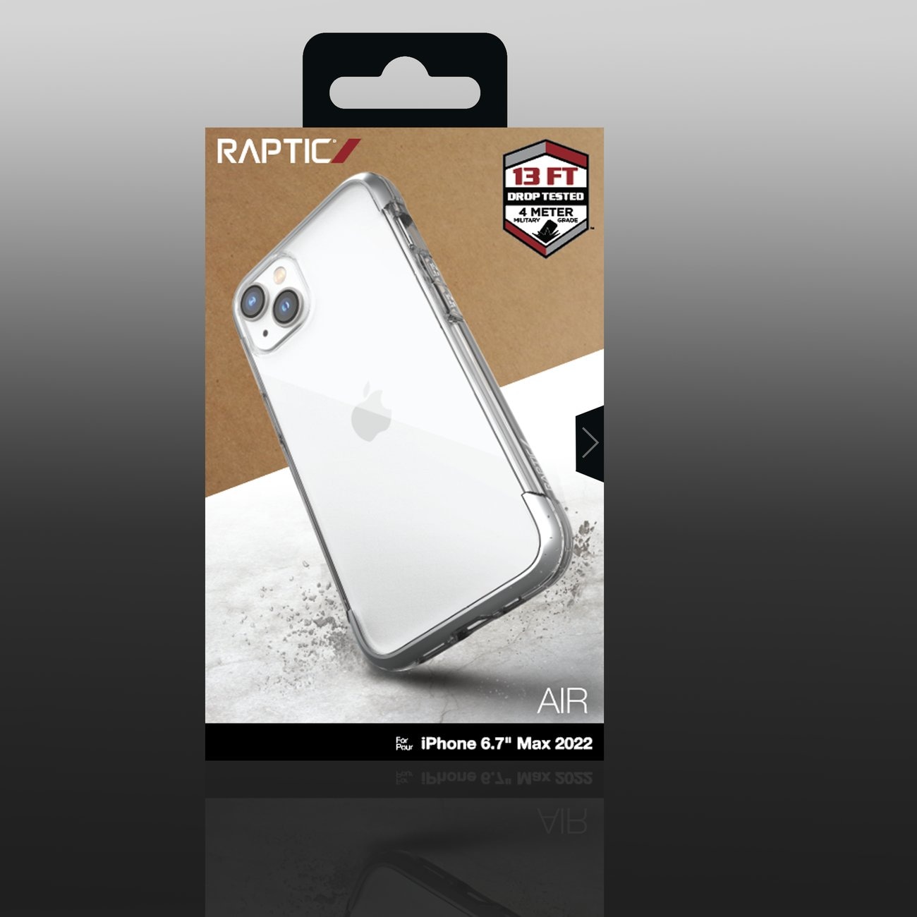 Raptic X-Doria Air-etui for iPhone 14 Plus pansret deksel sølv