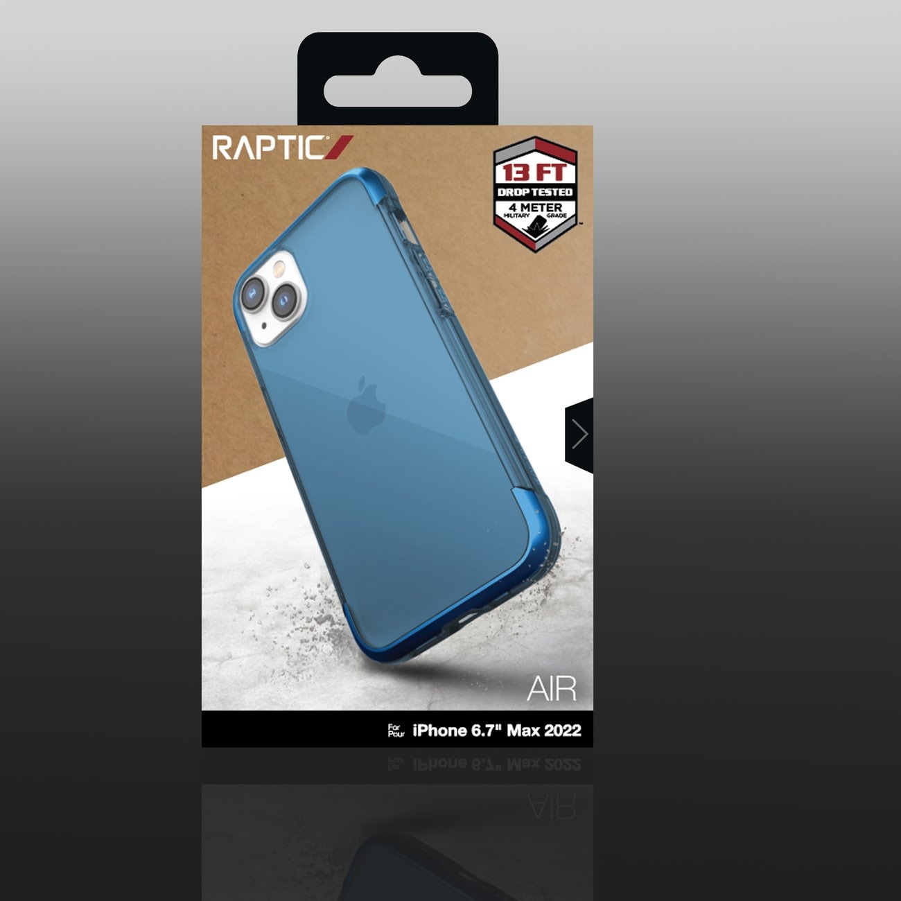 Raptic X-Doria Air-etui for iPhone 14 Plus pansrede deksel blå