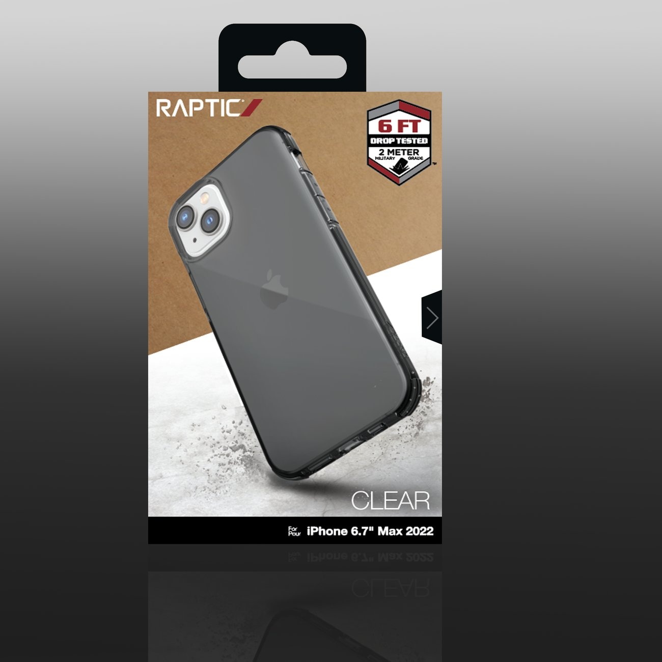 Raptic X-Doria Clear Case iPhone 14 Plus pansrede deksel grå