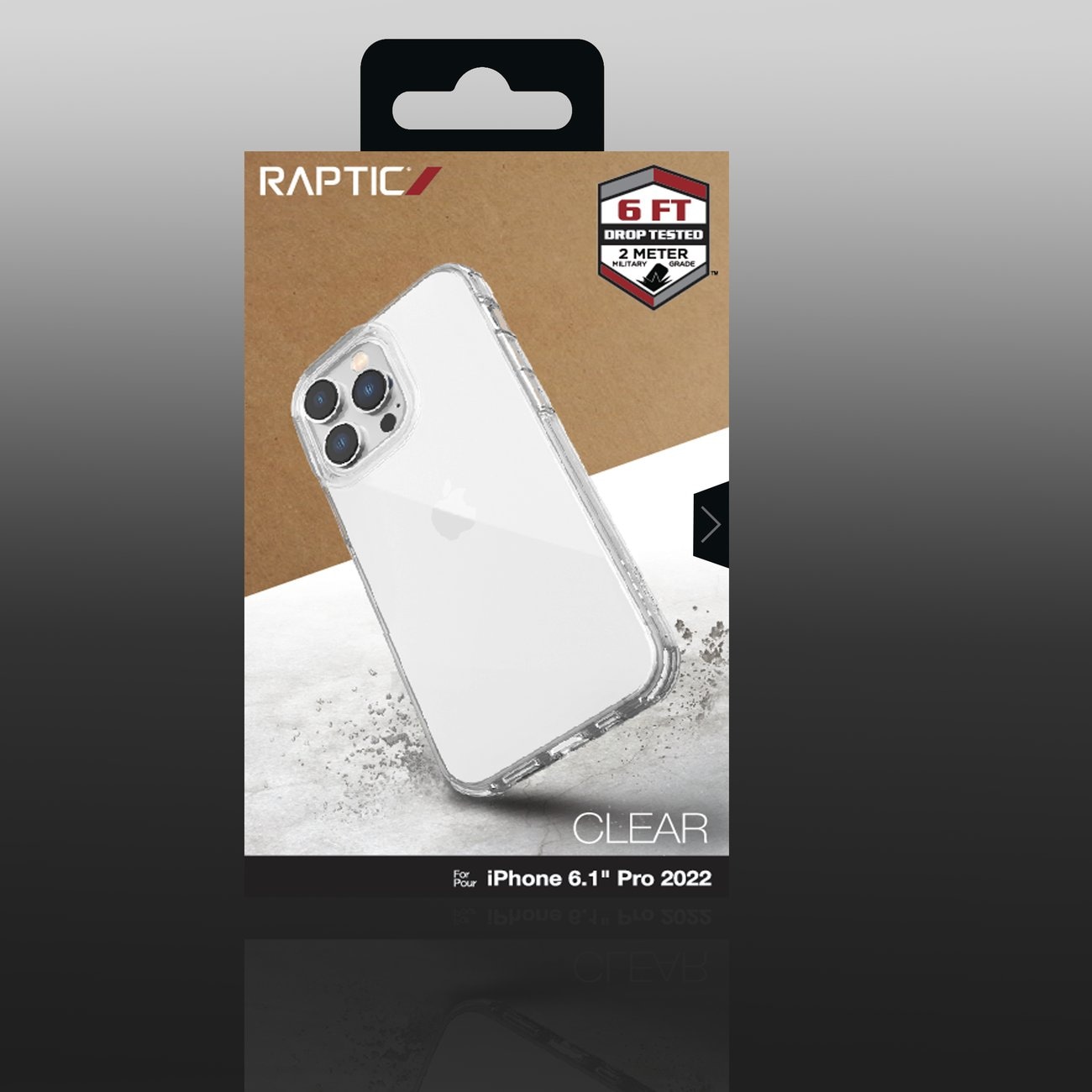 Raptic X-Doria Clear Case iPhone 14 Pro pansret klart deksel