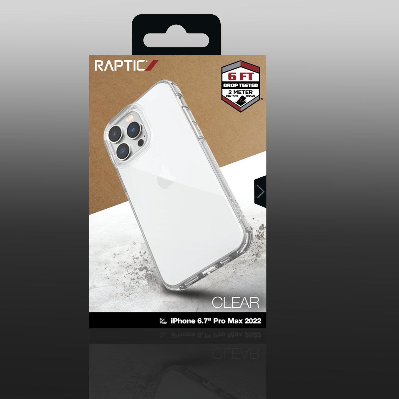 Raptic X-Doria Clear Case iPhone 14 Pro Max pansret klart deksel