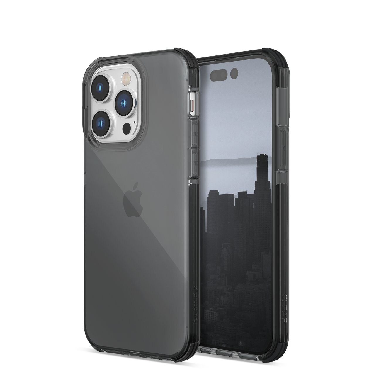 Raptic X-Doria Clear Case iPhone 14 Pro Max pansrede deksel svart