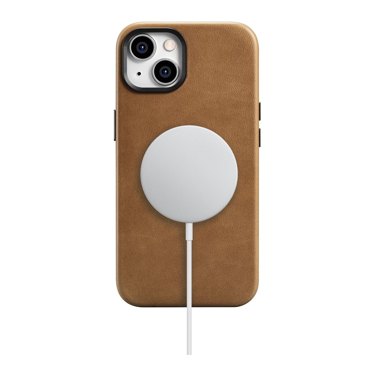 iCarer Oil Wax Premium lærveske iPhone 14 Plus Magnetisk lærveske med MagSafe Brown (WMI14220703-TN)