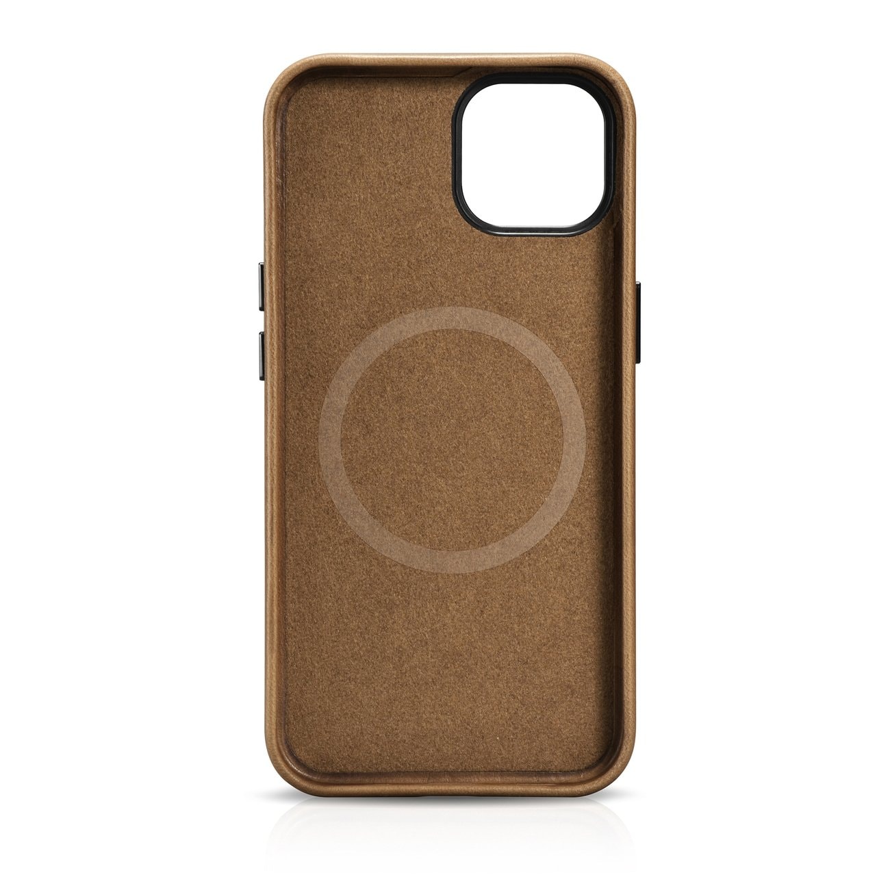 iCarer Oil Wax Premium lærveske iPhone 14 Plus Magnetisk lærveske med MagSafe Brown (WMI14220703-TN)