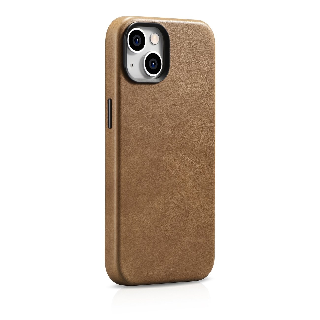 iCarer Oil Wax Premium lærveske iPhone 14 Plus Magnetisk lærveske med MagSafe Brown (WMI14220703-TN)