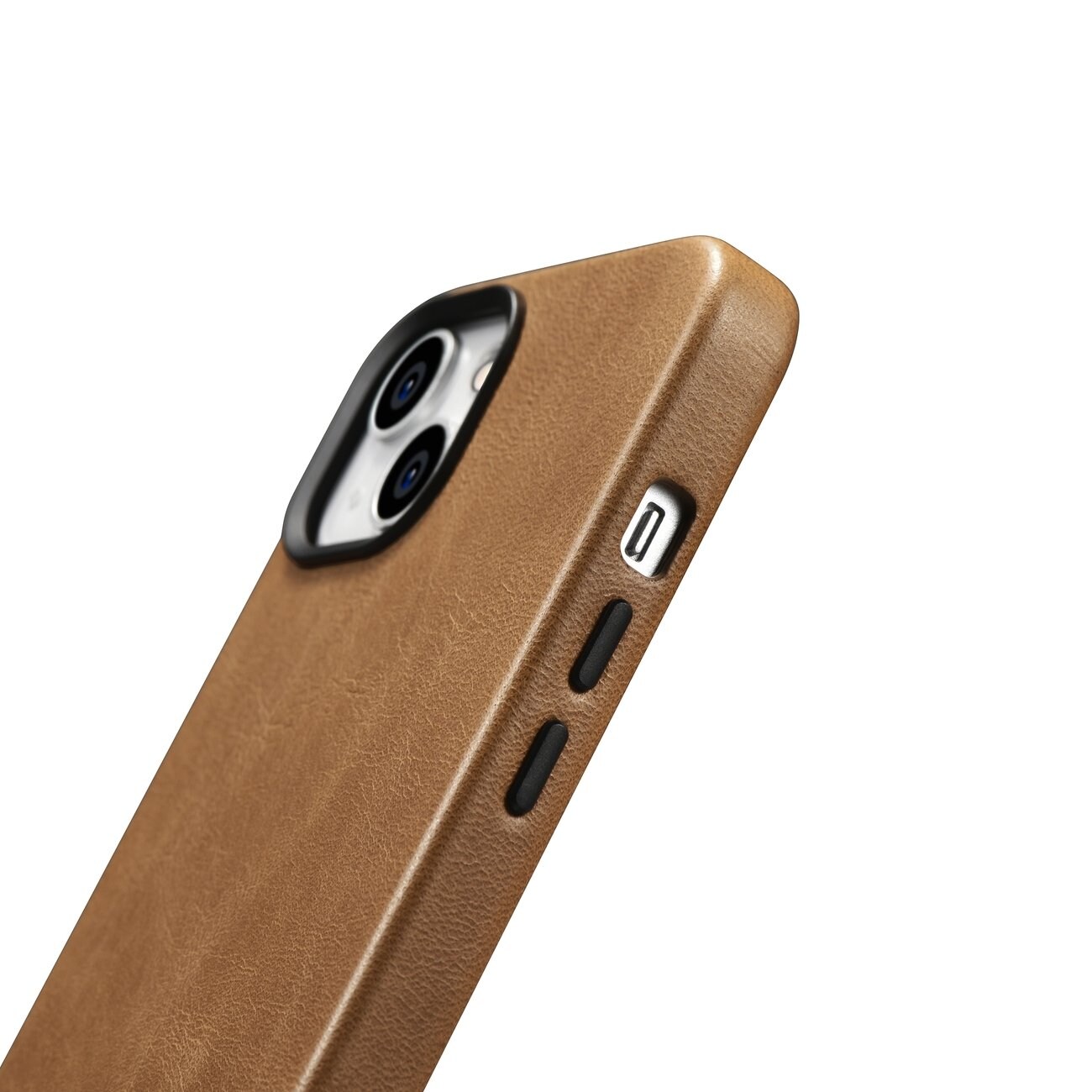iCarer Oil Wax Premium lærveske iPhone 14 Plus Magnetisk lærveske med MagSafe Brown (WMI14220703-TN)