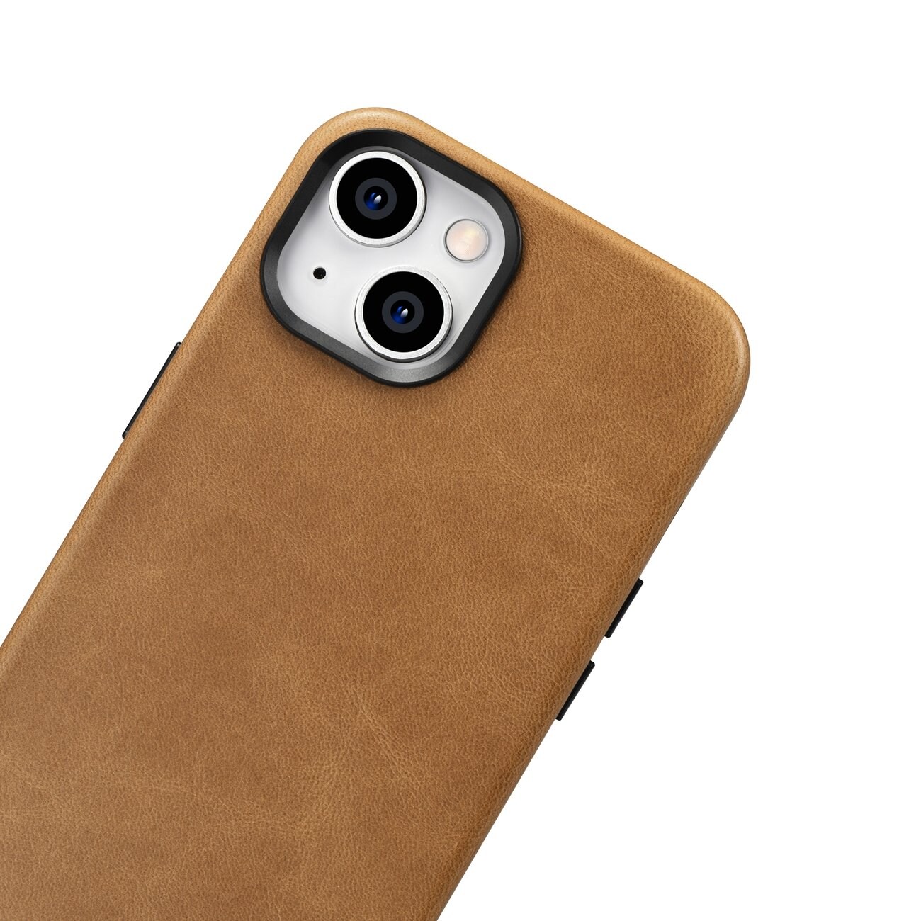 iCarer Oil Wax Premium lærveske iPhone 14 Plus Magnetisk lærveske med MagSafe Brown (WMI14220703-TN)