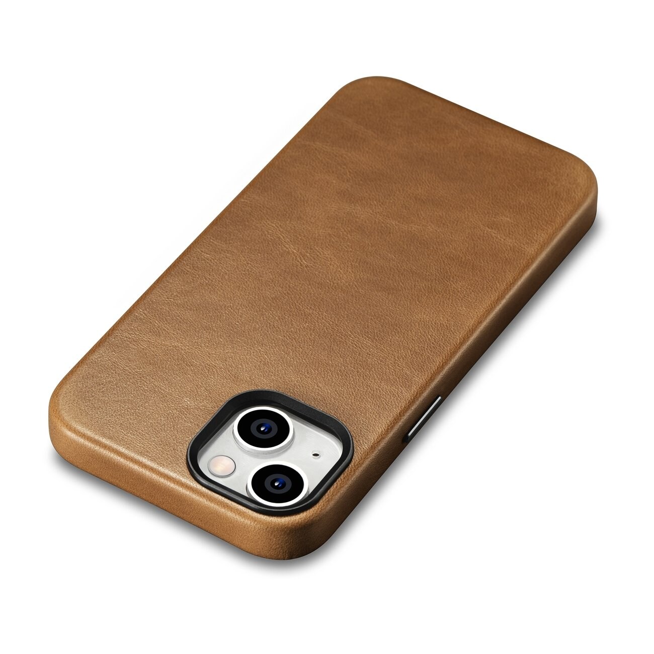 iCarer Oil Wax Premium lærveske iPhone 14 Plus Magnetisk lærveske med MagSafe Brown (WMI14220703-TN)