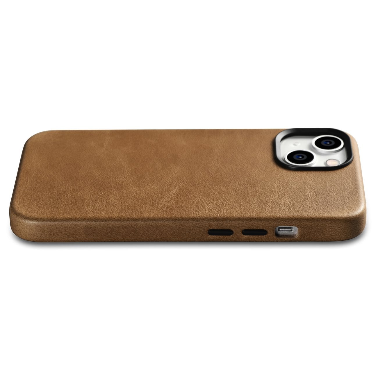 iCarer Oil Wax Premium lærveske iPhone 14 Plus Magnetisk lærveske med MagSafe Brown (WMI14220703-TN)