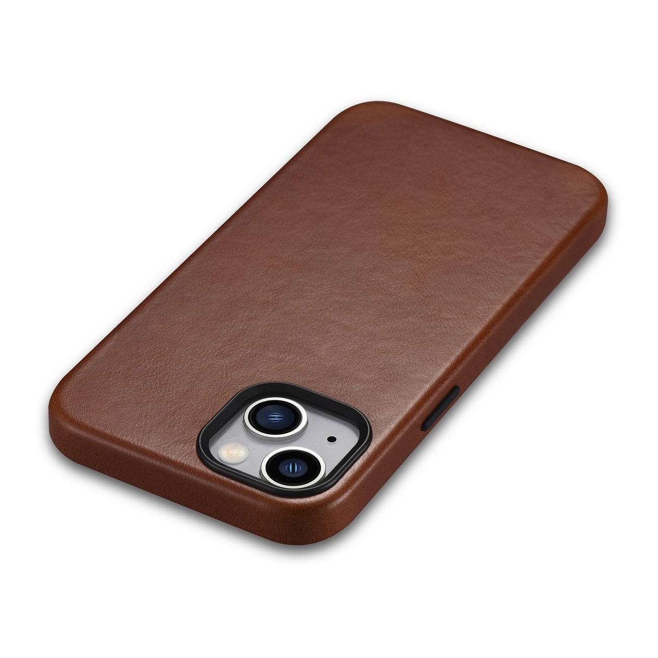 iCarer Oil Wax Premium lærveske iPhone 14 Plus Magnetisk lærveske med MagSafe Brown (WMI14220703-RB)