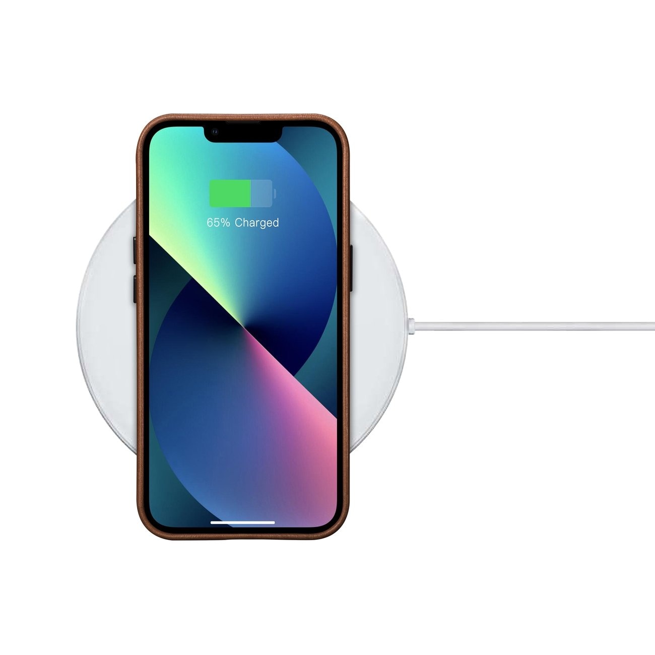 iCarer Oil Wax Premium lærveske iPhone 14 Plus Magnetisk lærveske med MagSafe Brown (WMI14220703-RB)