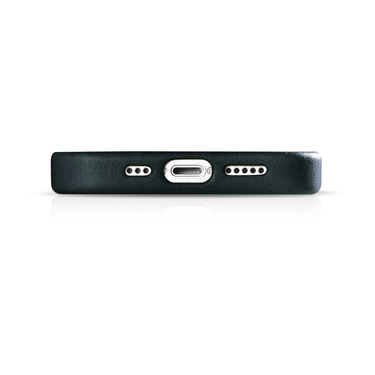 iCarer Oil Wax Premium lærveske iPhone 14 Plus magnetisk med MagSafe mørkeblå (WMI14220703-BU)