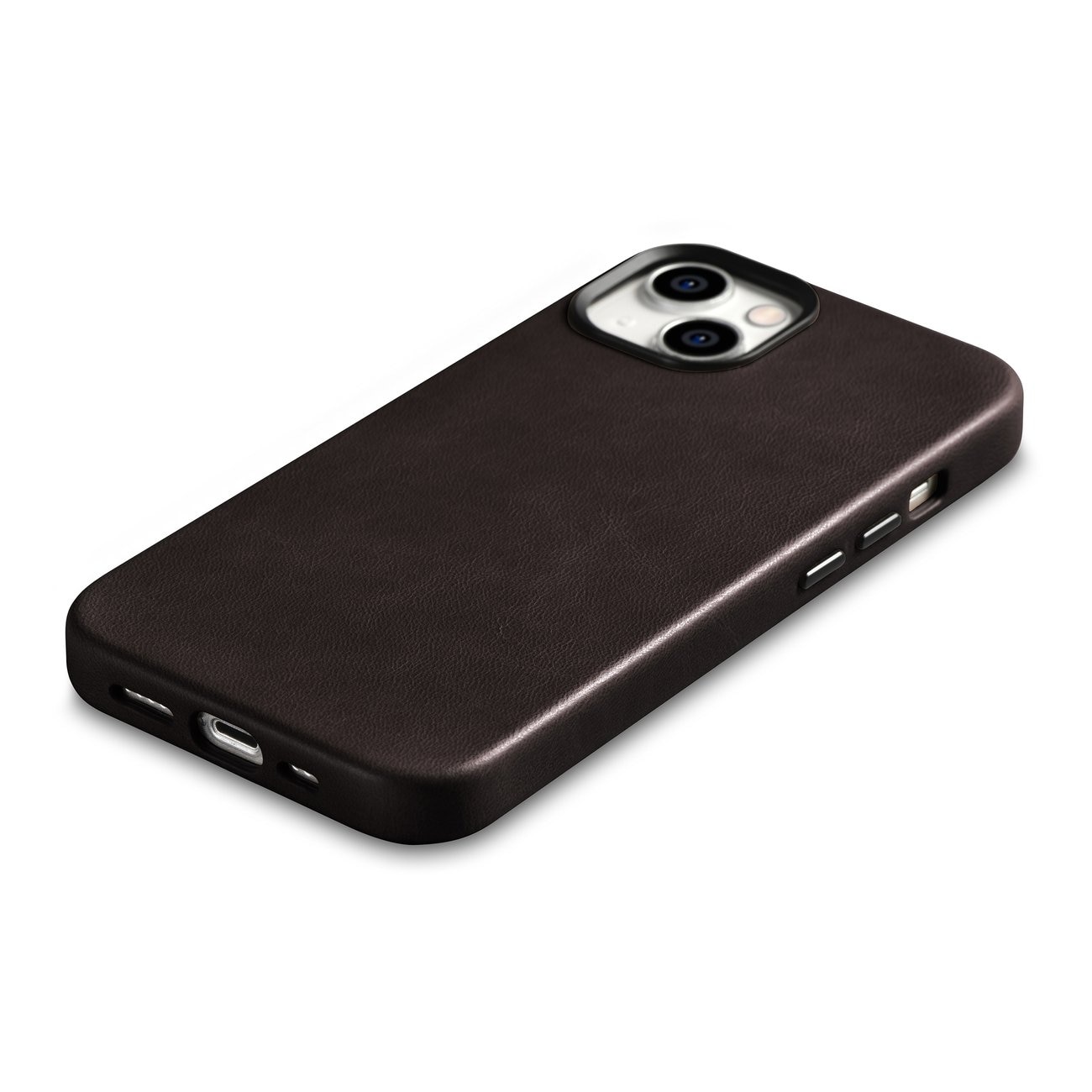 iCarer Oil Wax Premium lærveske iPhone 14 Plus Magnetisk lærveske med MagSafe Brown (WMI14220703-BN)