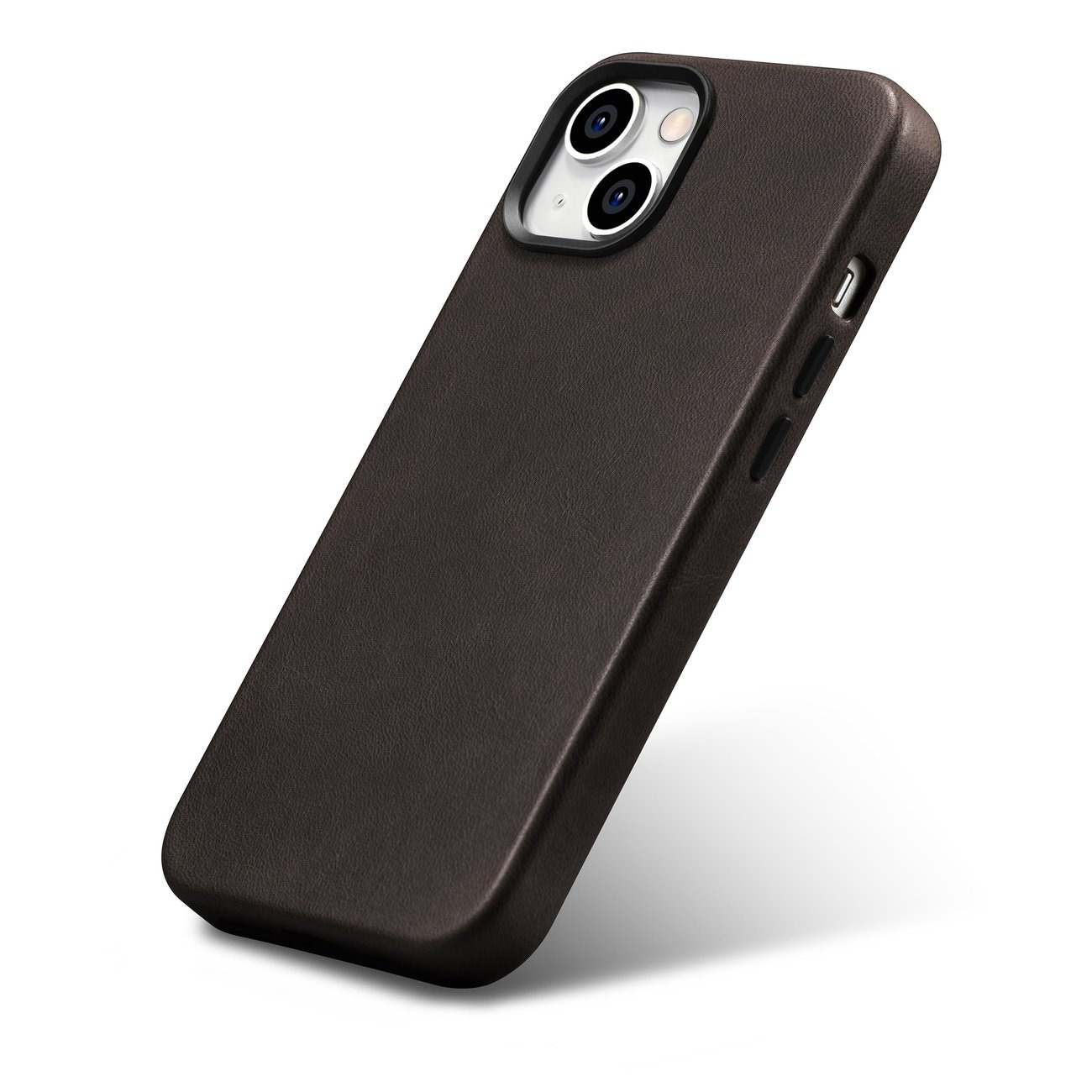 iCarer Oil Wax Premium lærveske iPhone 14 Plus Magnetisk lærveske med MagSafe Brown (WMI14220703-BN)