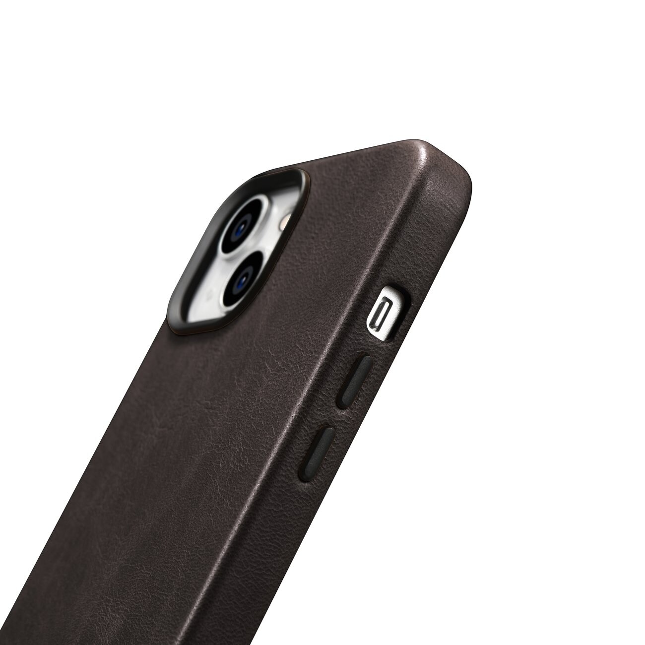 iCarer Oil Wax Premium lærveske iPhone 14 Plus Magnetisk lærveske med MagSafe Brown (WMI14220703-BN)