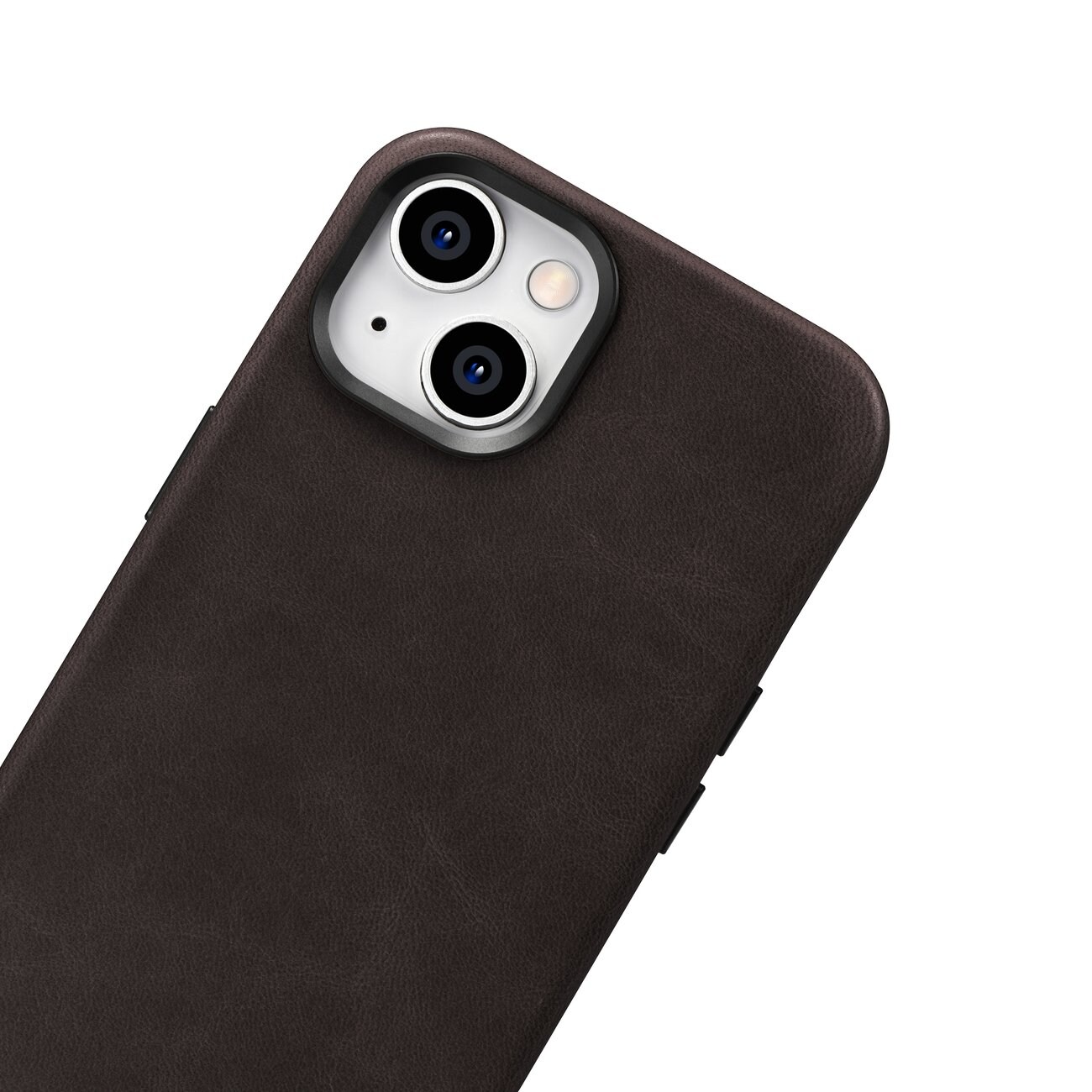 iCarer Oil Wax Premium lærveske iPhone 14 Plus Magnetisk lærveske med MagSafe Brown (WMI14220703-BN)