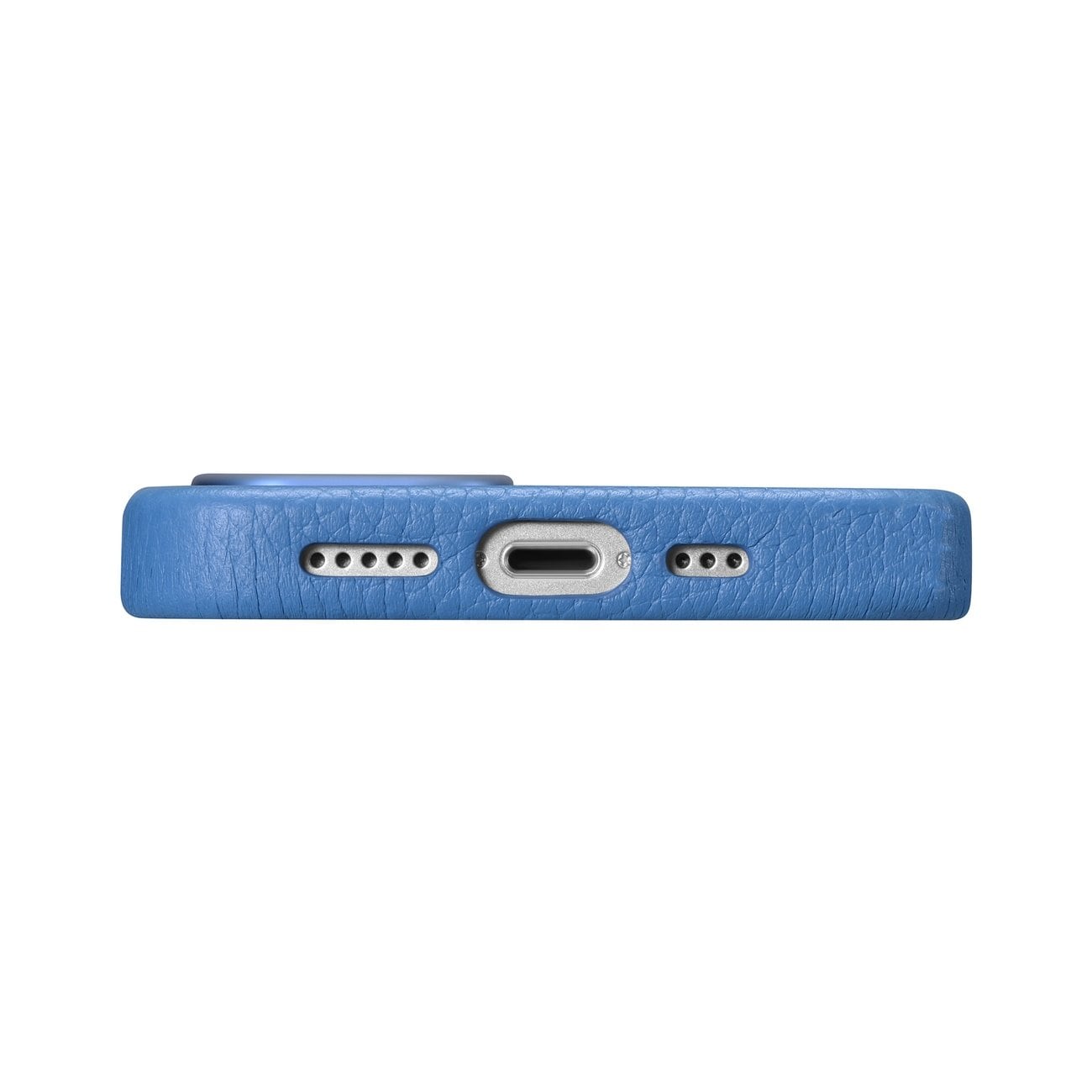 iCarer Litchi Premium læretui iPhone 14 Plus MagSafe Magnetisk Lyseblå (WMI14220711-LB)