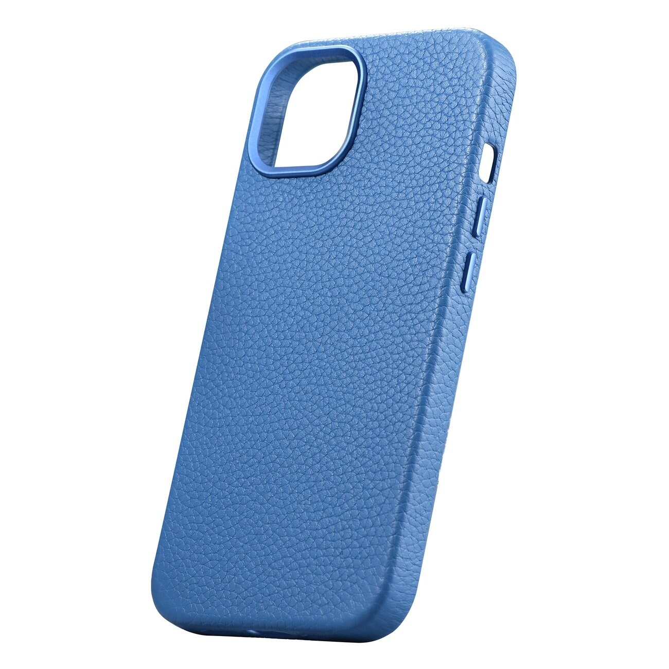 iCarer Litchi Premium læretui iPhone 14 Plus MagSafe Magnetisk Lyseblå (WMI14220711-LB)