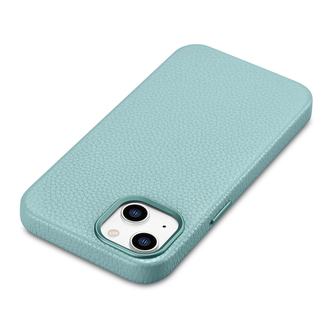 iCarer Litchi Premium lærveske iPhone 14 Plus magnetisk lærveske med MagSafe Green (WMI14220711-GN)
