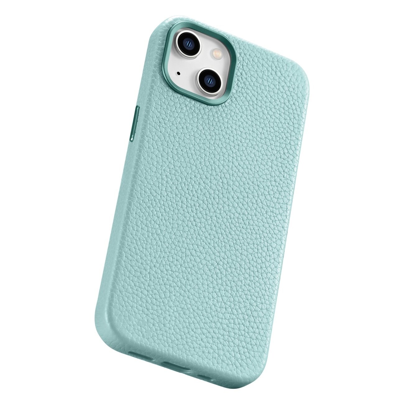 iCarer Litchi Premium lærveske iPhone 14 Plus magnetisk lærveske med MagSafe Green (WMI14220711-GN)