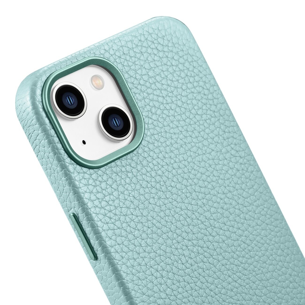 iCarer Litchi Premium lærveske iPhone 14 Plus magnetisk lærveske med MagSafe Green (WMI14220711-GN)