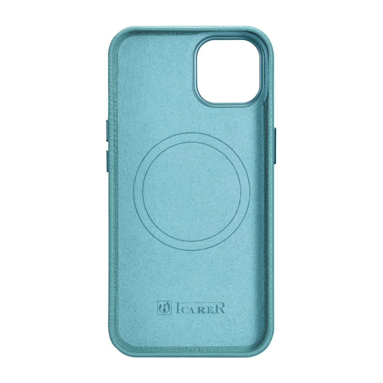 iCarer Litchi Premium lærveske iPhone 14 Plus magnetisk lærveske med MagSafe Green (WMI14220711-GN)