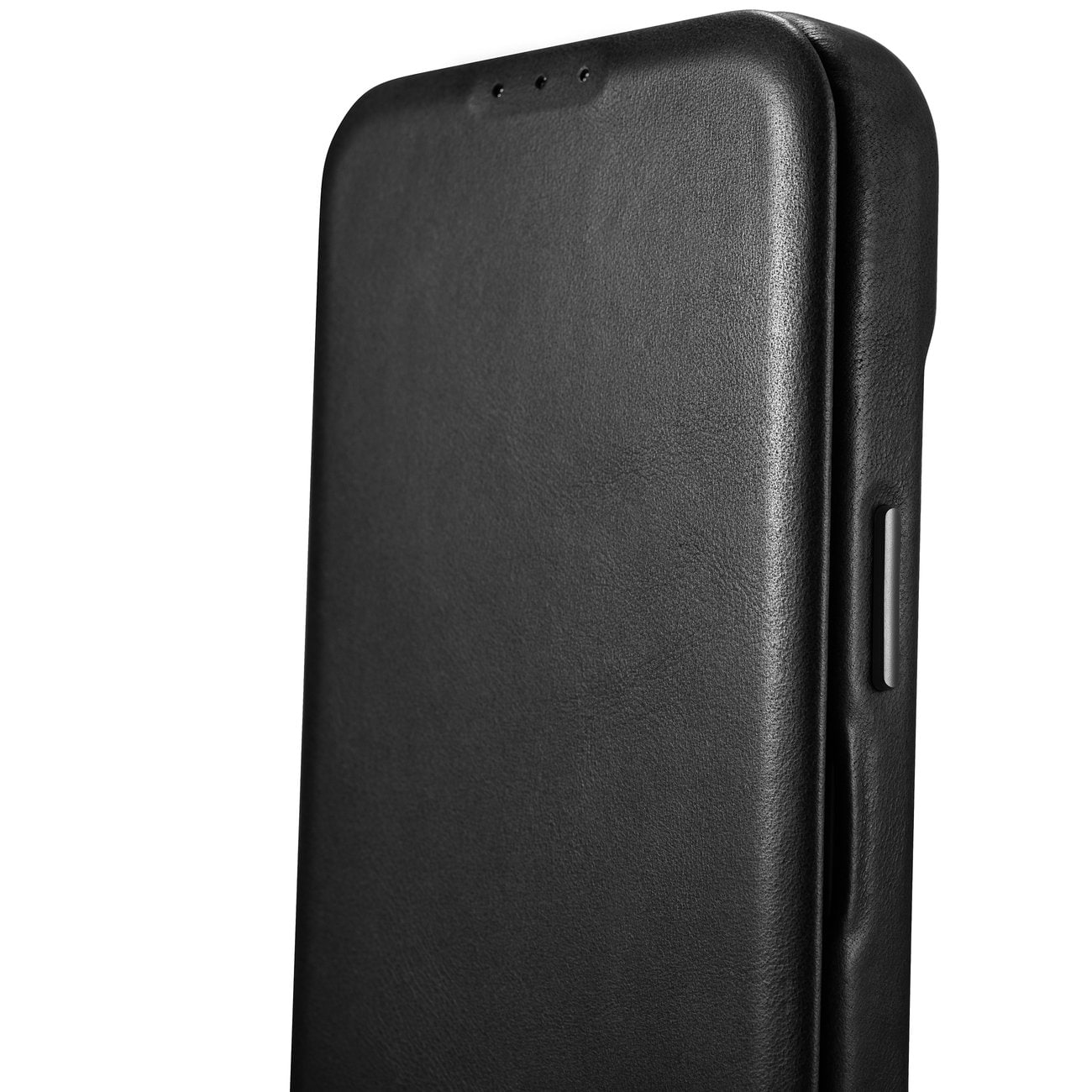iCarer CE Oil Wax Premium Folio-etui i læder til iPhone 14 Plus Magnetisk Flip MagSafe Black
