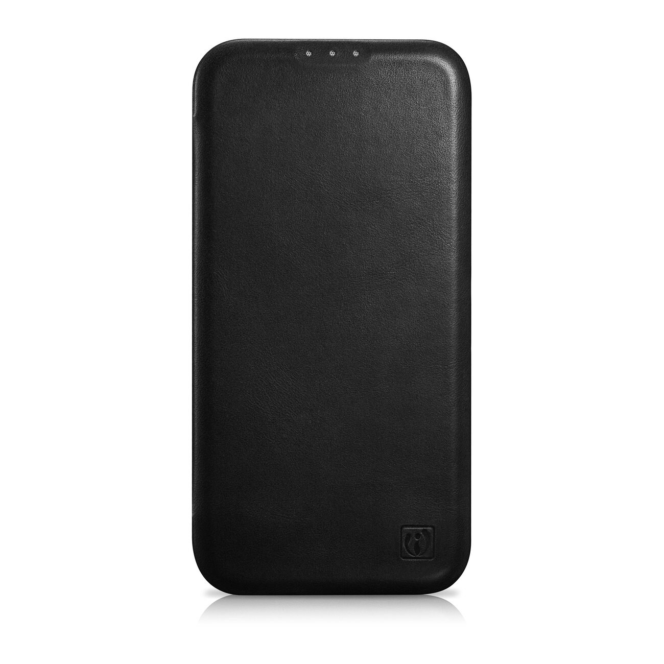 iCarer CE Oil Wax Premium Folio-etui i læder til iPhone 14 Plus Magnetisk Flip MagSafe Black