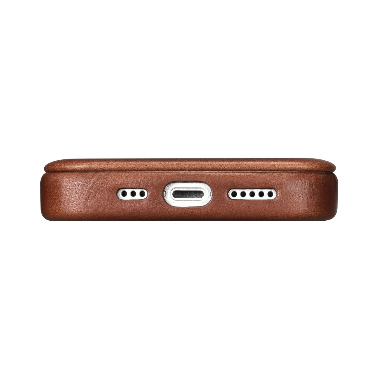 iCarer CE Oil Wax Leather Folio Case iPhone 14 Plus MagSafe Flip Case Brown (AKI14220707-BN)