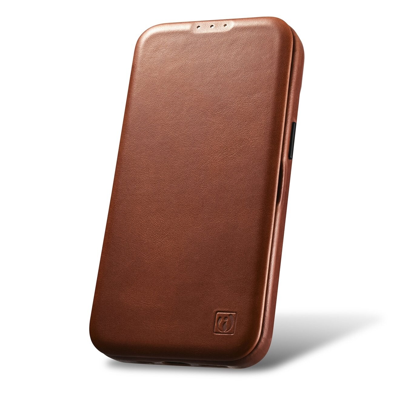 iCarer CE Oil Wax Leather Folio Case iPhone 14 Plus MagSafe Flip Case Brown (AKI14220707-BN)