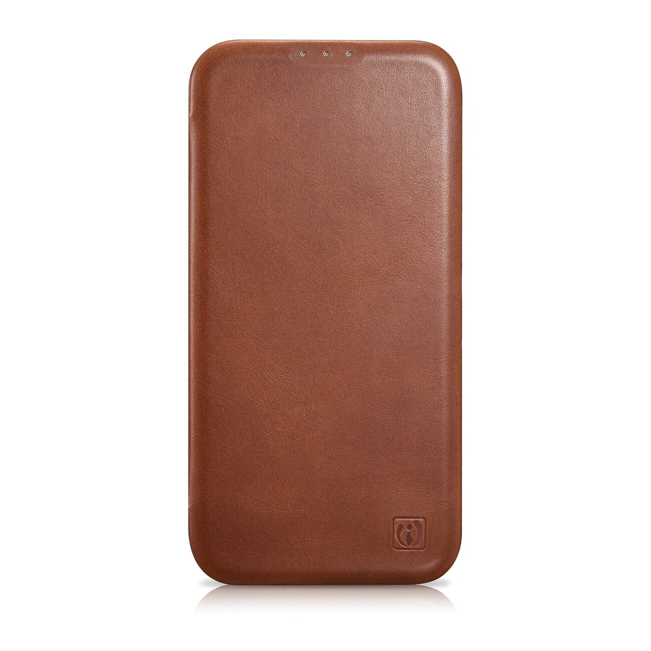 iCarer CE Oil Wax Leather Folio Case iPhone 14 Plus MagSafe Flip Case Brown (AKI14220707-BN)