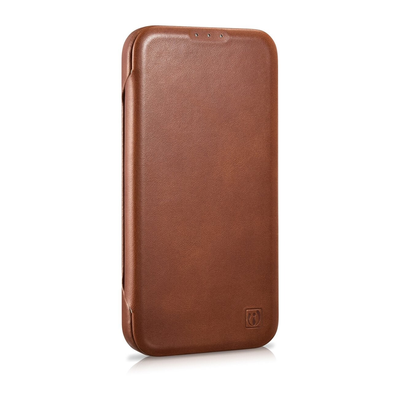 iCarer CE Oil Wax Leather Folio Case iPhone 14 Plus MagSafe Flip Case Brown (AKI14220707-BN)