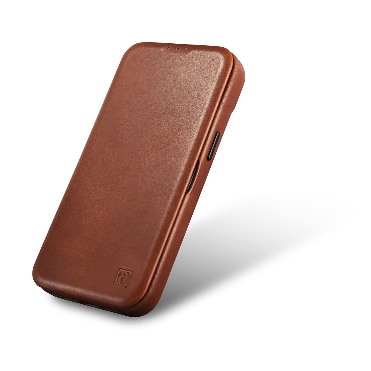 iCarer CE Oil Wax Leather Folio Case iPhone 14 Plus MagSafe Flip Case Brown (AKI14220707-BN)