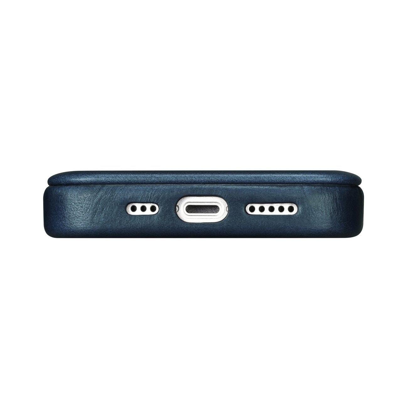 iCarer CE Oil Wax Leather Folio Case iPhone 14 Plus MagSafe Magnet Flip Blue (AKI14220707-BU)