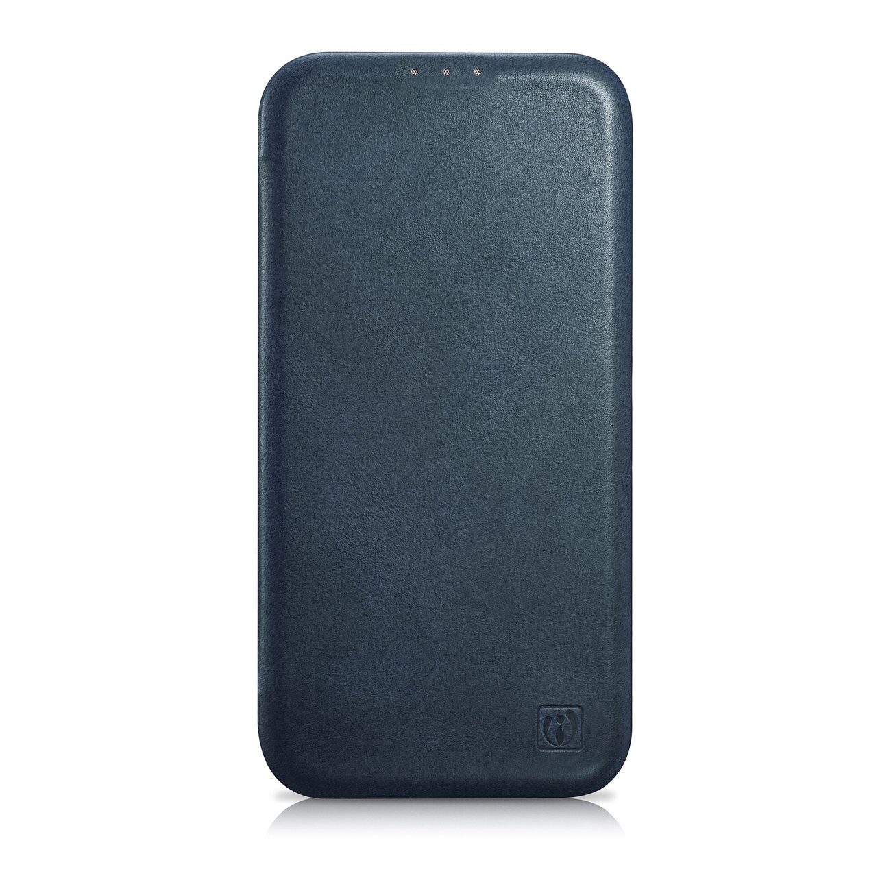iCarer CE Oil Wax Leather Folio Case iPhone 14 Plus MagSafe Magnet Flip Blue (AKI14220707-BU)