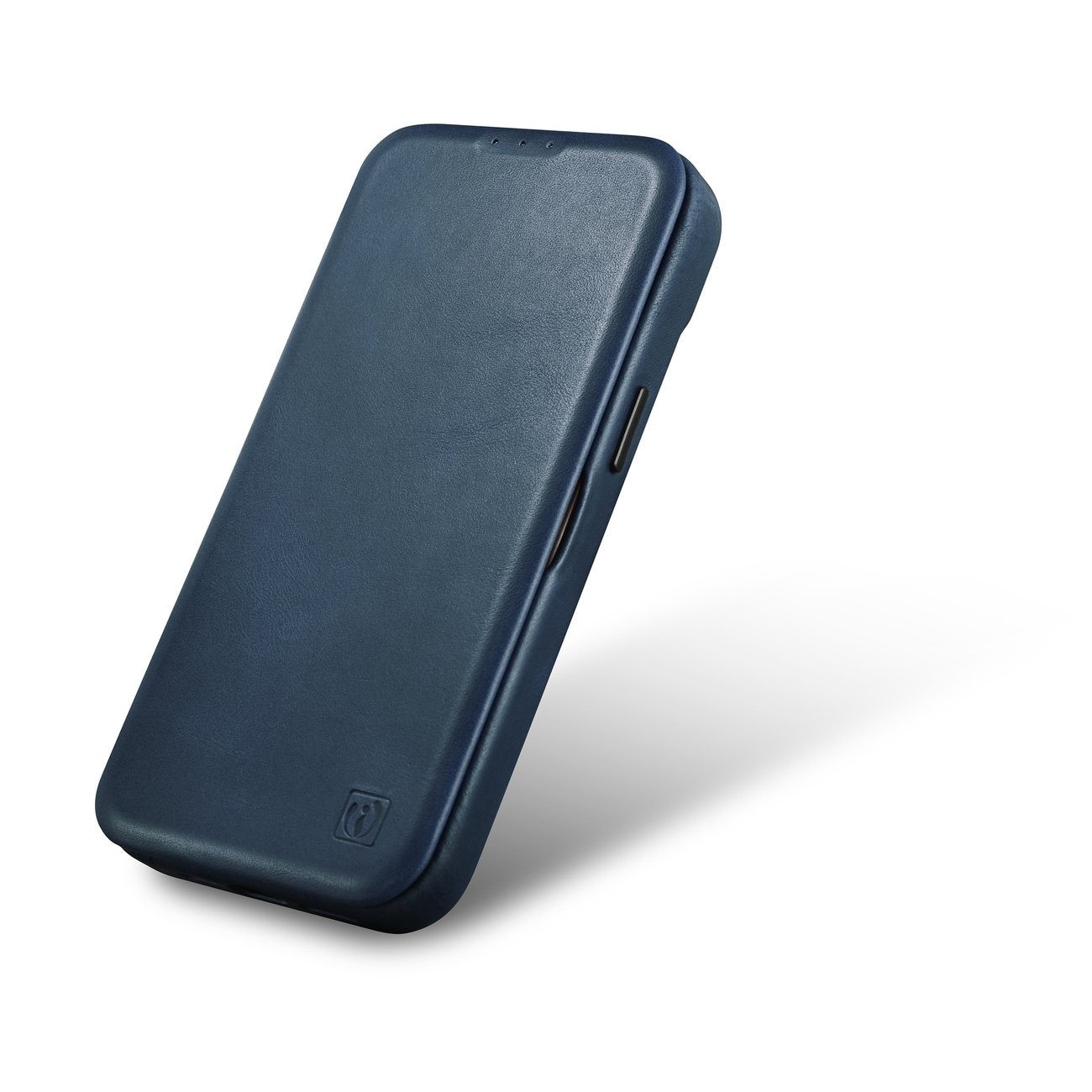 iCarer CE Oil Wax Leather Folio Case iPhone 14 Plus MagSafe Magnet Flip Blue (AKI14220707-BU)