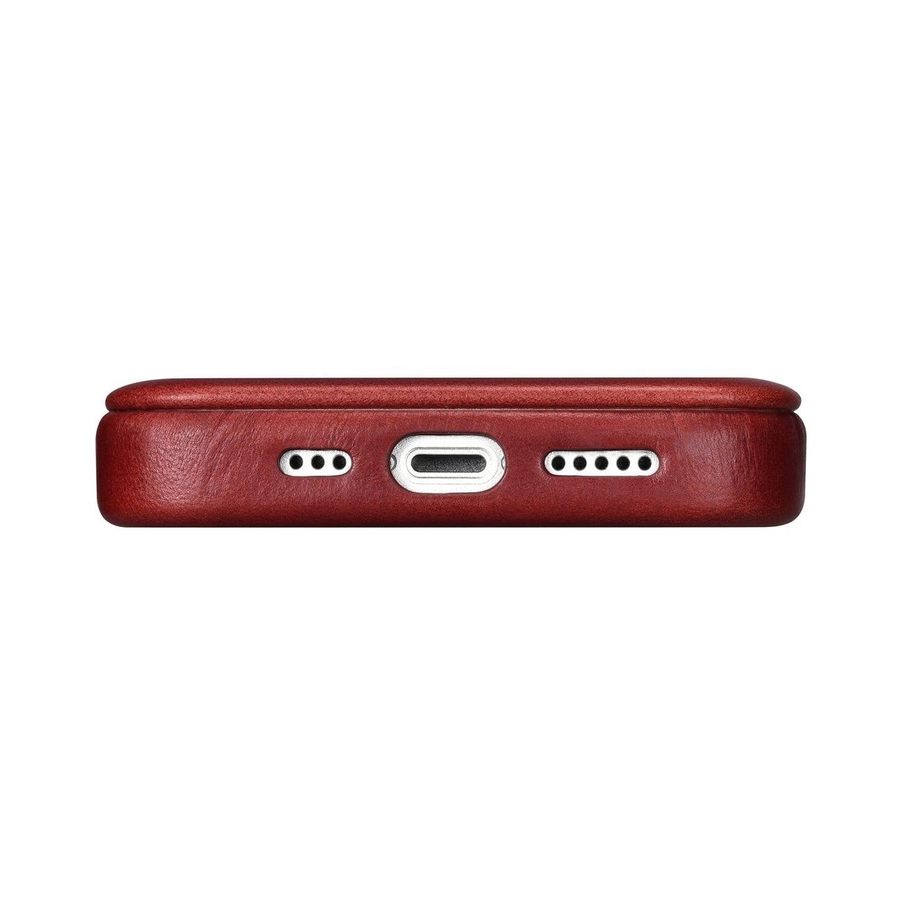 iCarer CE Oil Wax Premium Folio-iPhone 14 Plus Magnetisk flip MagSafe Etui Red (AKI14220707-RD)