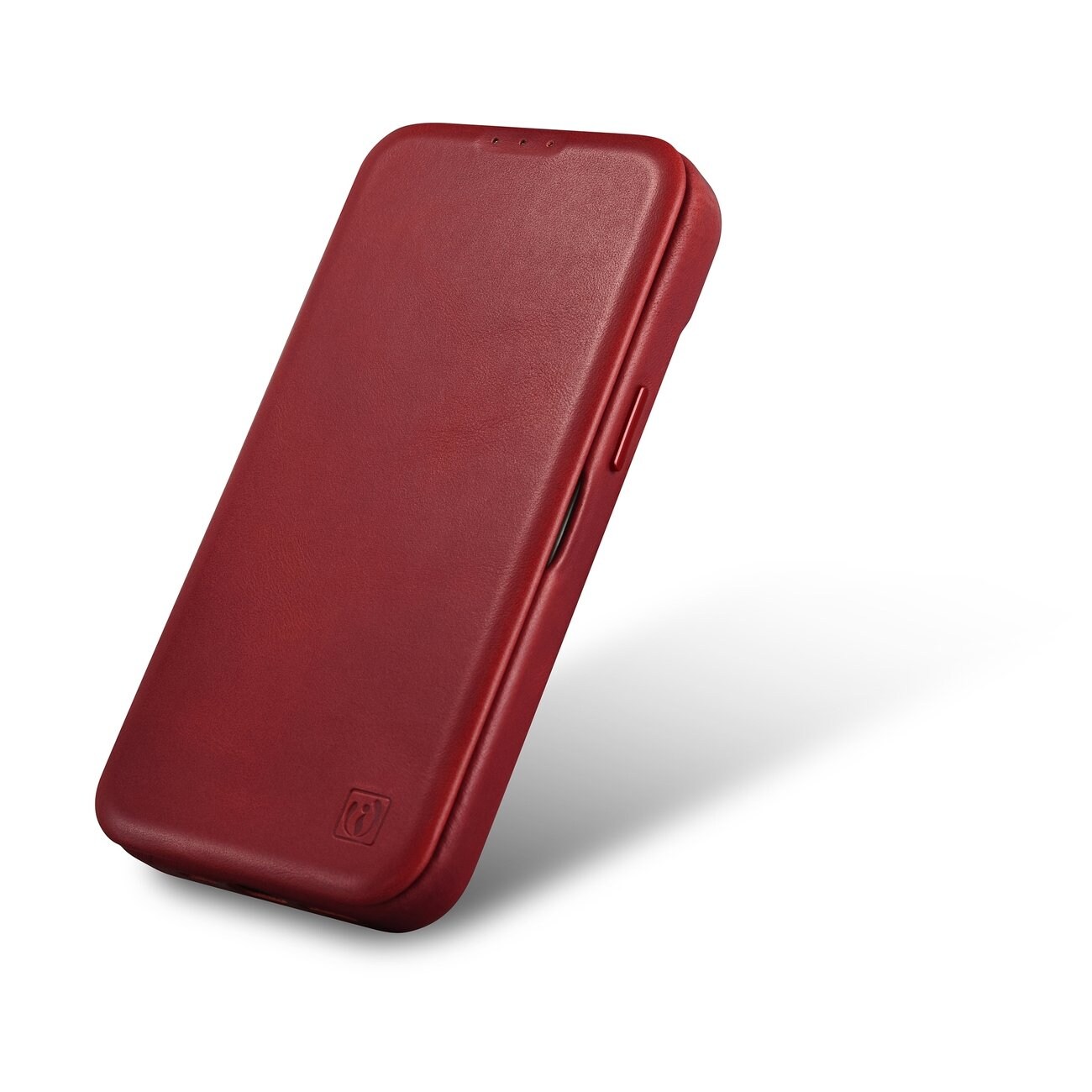 iCarer CE Oil Wax Premium Folio-iPhone 14 Plus Magnetisk flip MagSafe Etui Red (AKI14220707-RD)