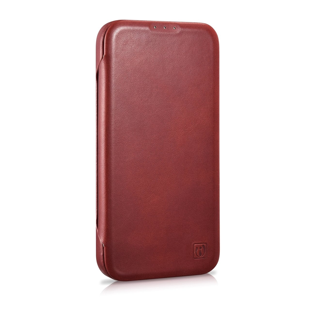 iCarer CE Oil Wax Premium Folio-iPhone 14 Plus Magnetisk flip MagSafe Etui Red (AKI14220707-RD)