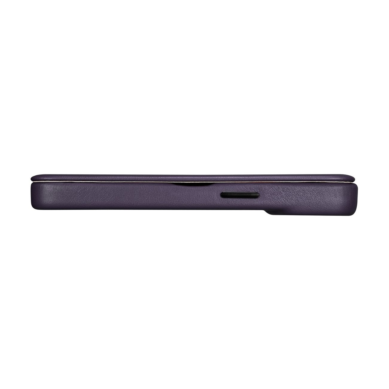 iCarer CE Folio-etui i læder til iPhone 14 Plus, Magnetisk, MagSafe, Mørk lilla (WMI14220715-DP)